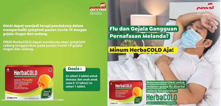 Obat Modern Asli Indonesia HerbaCOLD, Tuntaskan Flu dan Radang Tenggorokan